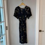 Vince  Navy Floral Midi Dress Photo 5