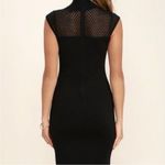 Lulus Detail Therapy Black Bodycon Midi Dress size small Photo 1