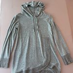 Maurice's Heathered Blue Lighweight Hooded Tunic Sweater Photo 0