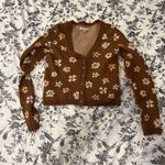 American Eagle flowered cardigan sweater size xs Photo 0