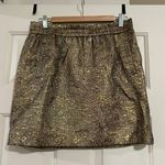 Loft Black And Gold Skirt Photo 0