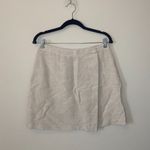 Club Monaco  Cream Ivory Linen Front Wrap Skirt Sz 10 Photo 1