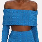 Cult Gaia Trina Off-The-Shoulder Top Persian Blue Photo 0