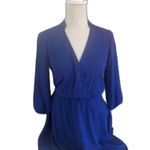 Lush Clothing Women’s Royal Blue Lush Mini Dress Size XS Sheer Top Lined Bottom Photo 0