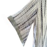 POL  Size Small Kimono Gray and White Open Front   Long Photo 3