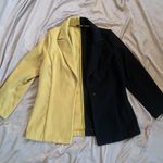 Two Tone Contrast Blazer Coat Photo 0