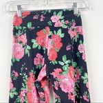 LIQUIDO ACTIVE Black Pink Floral Athletic Leggings Size X Photo 5
