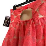 Trixxi Floral Print Lace Dress Sweetheart Neck Keyhole Back Strapless Sz 3 NWT Photo 2