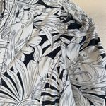 White House | Black Market Bird Flower Print A Line Dress Womens 10 Puff Shoulder Photo 11