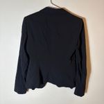 Donna Karan  Collection Black Wool Blend Blazer‎ Tie Detail Size US10 Photo 5