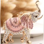Elephant, rhinestone bag, charm Pink Photo 0