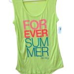 Old Navy  Sleeveless Forever Summer Neon Bold Letters Graphic Top in XS NWT Photo 0