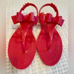 VALENTINO GARAVANI Red Bow Jelly‎ Sandals Size 38 Photo 2