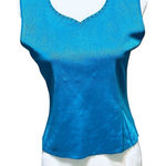 Ming Wang  Turquoise Aqua Embellished Sleeveless Top Sz XS NWT Photo 0
