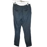 Armani Exchange Linen and Tencel Blend Pleat Front Straight Flowy Pant Women's 4 Photo 3