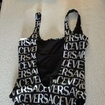 Versace Logo One-Piece Swimsuit, Size 1 fit 2 US, $575 Photo 10