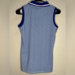 NEW Ralph Lauren RLX Airflow Sleeveless Golf Polo Women’s XS Blue Geo Photo 6