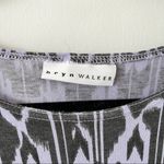 Bryn Walker  purple & black ikat print art‎ to wear tunic dress Photo 1