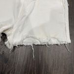 SheIn White Raw Hem High Rise Denim Shorts Photo 3