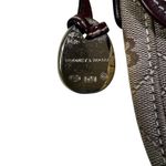 Dooney & Bourke Vintage  Crossbody Bag Brown Monogram Logo Flap Canvas Leather Photo 11