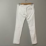 Mango Atice White Skinny Jeans Low Rise Y2K Womens 2 Casual Zip Fly Classic Photo 6