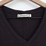 American Giant Premium V Neck Tee Black Supima Cotton Made in USA Size S Brown Photo 2
