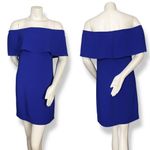 Charles Henry Off the Shoulder Dress Royal Blue Size Small Women Mini Flirty Photo 1