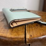 Kate Spade Leather Pebbled Medium Wallet Seafoam Green Great condition Early 90s Photo 2