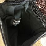 Vintage Chateau Black Granny Square Knit Crossbody Bag Small Purse Photo 3