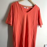 Susana Monaco Stretch Knit Seamless Shirt Dress Coral size M Photo 7