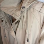 Michael Kors Beige Trench Coat with Removable Hood size Medium / M Tan Photo 2
