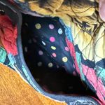 Vera Bradley  Glenna Quilted Floral Shoulder Bag Black Red Blue Yellow Green  Photo 5