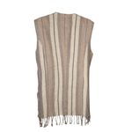 Limited Edition Units Vintage Wool Blend Striped Long Vest Size Medium Photo 1