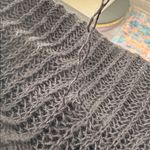 Eileen Fisher  black open mesh poncho in organic linen OS Photo 12