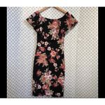 Lovely Cecy Floral Ruffle Top Stretchy‎ Dress Juniors Size L Large Photo 2