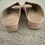 Eileen Fisher  Pale Pink Suede Slip On Block Heel Sandals Size 6.5 Photo 5