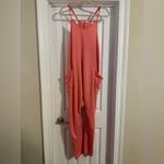 NWT Double Take Coral Jumpsuit with Pockets Pink Size M Photo 1