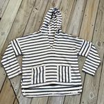 Madewell Women's Striped Context Hoodie Cream/Black Size S Photo 0