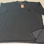 Free People NEW!  MOVEMENT Back Me Up LARGE Dark Shadow Gray Sweatshirt Relaxed Photo 1