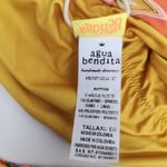 Agua Bendita  Jude Bikini Bottom in Lula Print Yellow Pink Size XL NWT Photo 5
