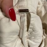 Free People High Waisted ‘90S Peg Paperbag Pants in Creme- Size 8 Photo 10