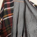 Steve Madden Reversible Plaid Houndstooth Poncho Cape Shawl OSFM Women Photo 3