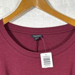Torrid  1 1X T Shirt Dress Burgundy NEW Tie Waist Studded Long Sleeve MSRP $75.50 Photo 5