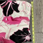 Kay Unger New York Silk Bustier Pink Off-White Black Floral Strapless Top Size 4 Photo 12