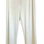 Chico's Pants Women Size 14 Short White Ivory Traveler Liquid Knit Quiet Luxury Photo 0