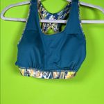 Tek Gear  Blue and Yellow Sleeveless Crop Top Photo 7