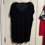 Lucky Brand NWT Black Embroidered Sweater Poncho XS/S Photo 2