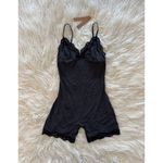 SKIMS  Fits Everybody Lace Triangle Onesie Onyx Size Medium Photo 3
