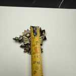 Autumn Winged Angel Sunflower Multi Color Enamel Brooch Pin Signed KC Photo 2