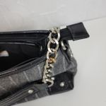 Apt. 9  Womens Shoulder Bag OS Gray Striped Rhinestone Croc Embossed Chain Handle Photo 15